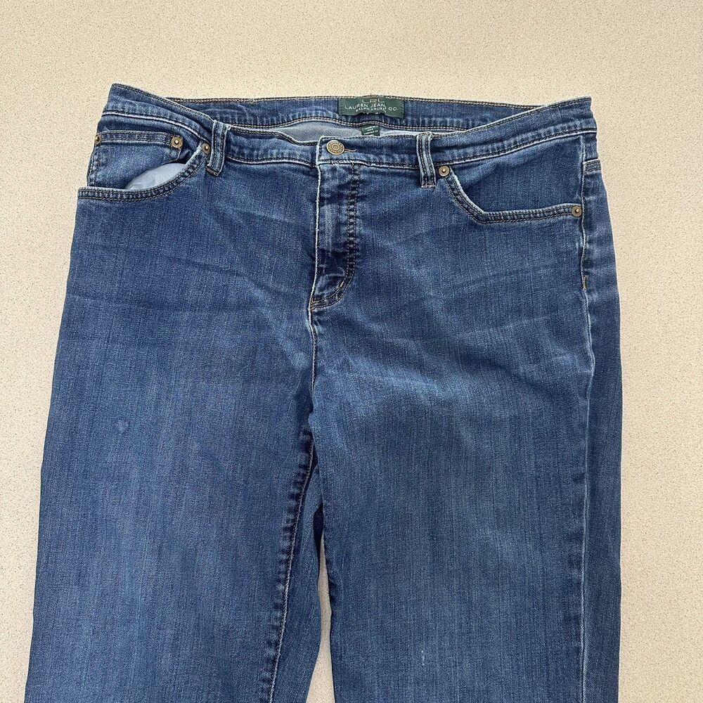Lauren Ralph Lauren Jeans Womens 16 Blue Denim Classic Bootcut Medium Wash